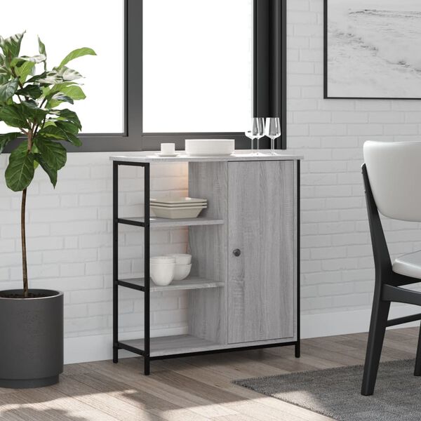 vidaXL puhvetkapp, hall Sonoma tamm, 70x30x80 cm, tehispuit