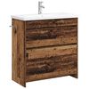 vidaXL Vannitoa m&ouml;&ouml;bleset Vana puit 81 x 40 x 84,5 cm Tehispuit