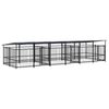 vidaXL koeraaedik katusega, teras, 11,26 m&sup2;