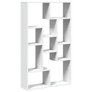 vidaXL raamaturiiul, valge, 72x20x120,5 cm, tehispuit