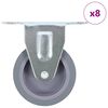 vidaXL fikseeritud rattad, 8 tk, 75 mm