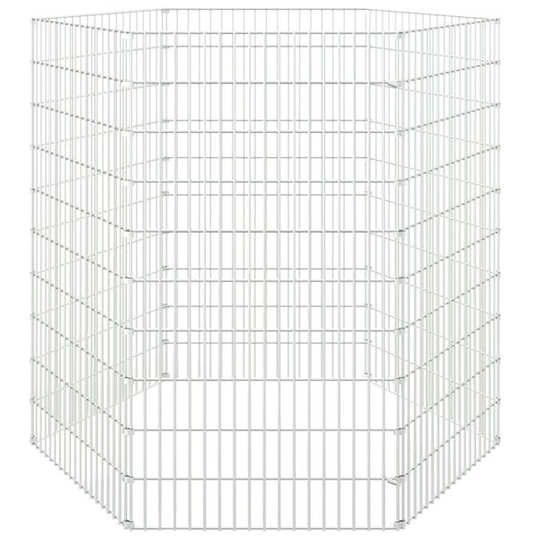 vidaXL loomade aedik 6 paneeli 54x100 cm tsingitud raud