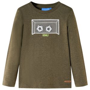 Pikkade varrukatega lastes&auml;rk, khaki, 104