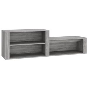 vidaXL kingakapp, hall Sonoma tamm, 150x35x45 cm, tehispuit