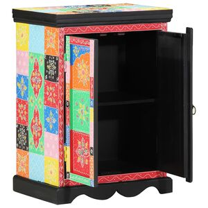 vidaXL Konsoollaud riiuliga uksega Mitmev&auml;rviline 50 x 30 x 70 cm