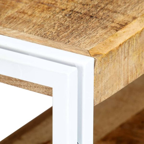 vidaXL telerikapp 90 x 30 x 40 cm, toekas mangopuit