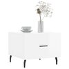 vidaXL kohvilaud 2 tk, k&otilde;rgl&auml;ikega valge 50x50x40 cm, tehispuit