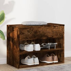 vidaXL jalatsipink, suitsutatud tamm, 60 x 30 x 45 cm, tehispuit