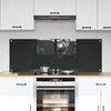 vidaXL K&ouml;gi Splashback 2 pcs Tumehall 70 x 50 cm karastatud klaas