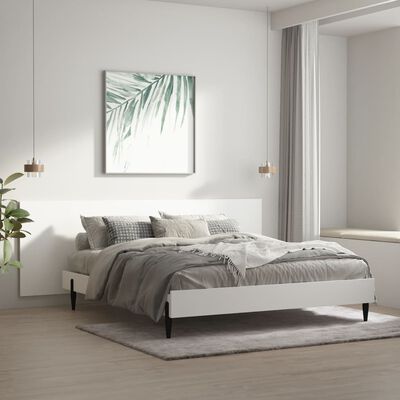 vidaXL seinale kinnitatav voodipeats, valge, 240x1,5x80 cm, tehispuit