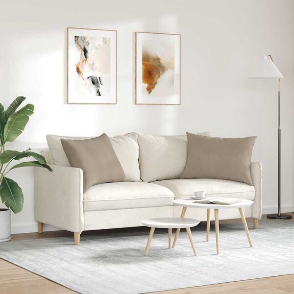 vidaXL Diivanipadjad 2 pcs Pruunikashall 70 x 50 cm kangas