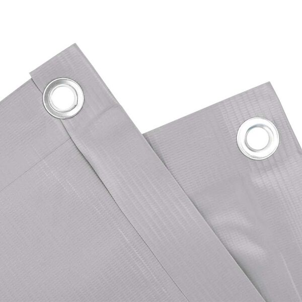 vidaXL r&otilde;du privaatsuskate, hall, 700x75 cm, PVC