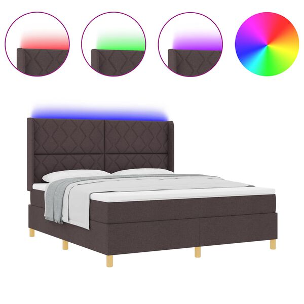 vidaXL Karbi vedrumadrats madratsiga peaga Pruun 180 x 200 cm kangas