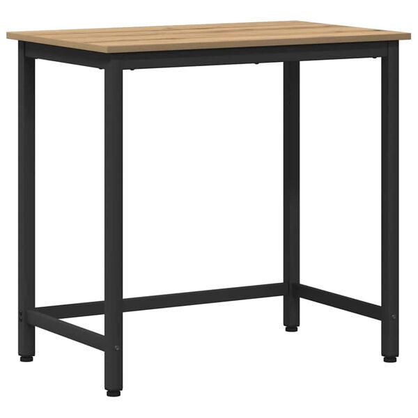 vidaXL laud K&auml;sit&ouml;&ouml;puu 100 x 50 x 76,5 cm T&ouml;&ouml;deldud puit ja teras