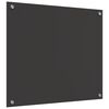 vidaXL Kögi Splashback Tumehall 70 x 60 x 0,6 cm karastatud klaas