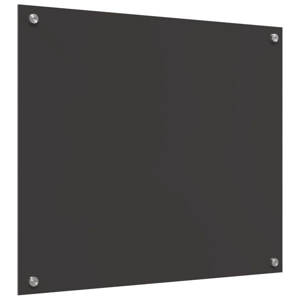 vidaXL Kögi Splashback Tumehall 70 x 60 x 0,6 cm karastatud klaas