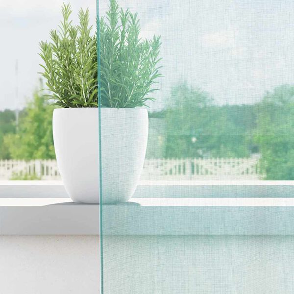 vidaXL Voile kardinad koos rõngastega 2 tk Türkiis