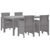vidaXL Aia s&ouml;&ouml;gilaudade komplekt 5 pcs Helehall Polt rattan