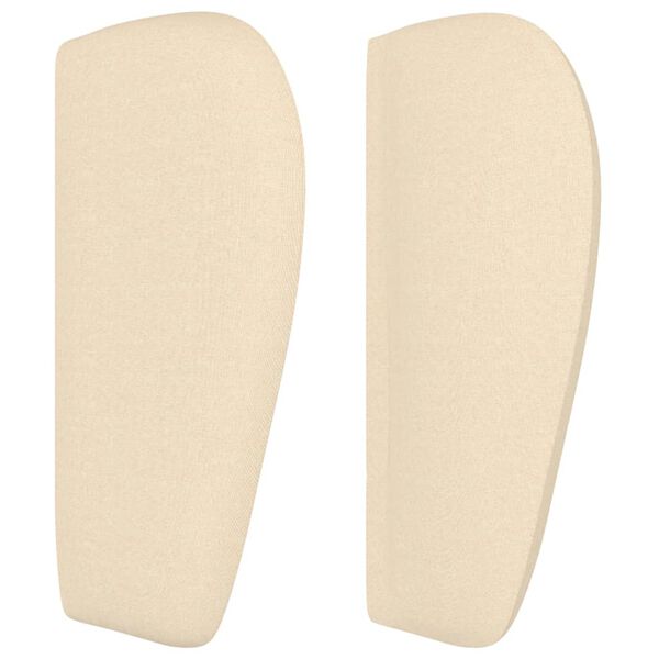 vidaXL voodipeats servadega, kreemjas, 93 x 23 x 78/88 cm, kangas