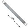 vidaXL LED-valgusega akvaariumilamp 120-130 cm, alumiinium IP67