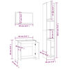vidaXL 3-osaline vannitoamööbli komplekt, hall Sonoma tamm, tehispuit