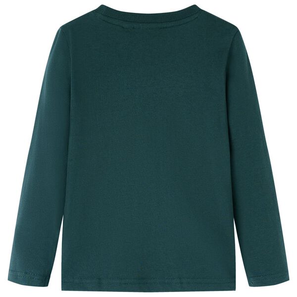 Pikkade varrukatega lastes&auml;rk, tumeroheline, 140