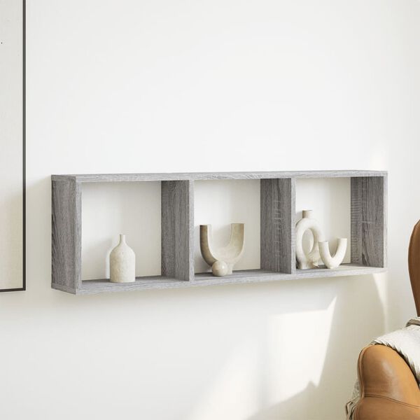 vidaXL seinakapp, 100x16x30 cm, hall Sonoma tamm, tehispuit