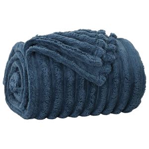 vidaXL Pleed Tumesinine 150 x 130 cm 0.45 kg Fliis
