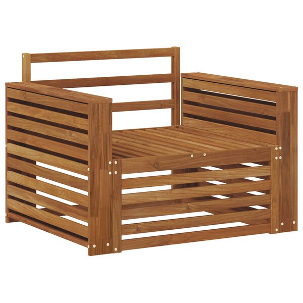 vidaXL 2 T&uuml;kk Diivan k&auml;etugedega Tugev akatsiapuu Neutraalne