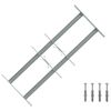 vidaXL Kaitsegrill akende jaoks 2 risttalaga 3 pcs 430-740 mm
