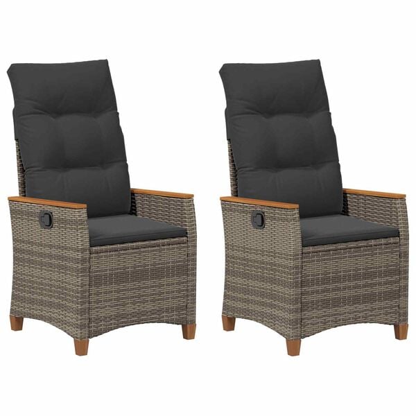 vidaXL Lamav aialtool Hall ja tumehall 64 x 57,5 x 112 cm pol&uuml;rotang