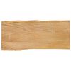 vidaXL lauaplaat, 90 x 40 x 3,8 cm, naturaalsete servadega, mangopuit