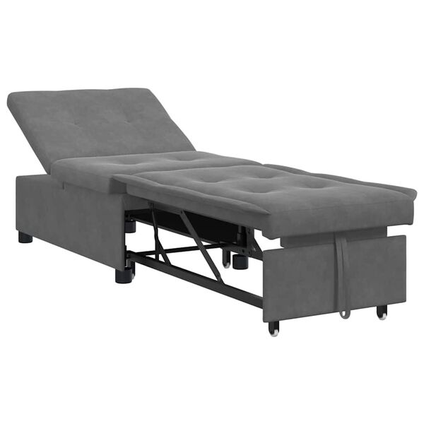 vidaXL V&auml;ljat&otilde;mmatav diivanvoodi Tumehall 194 x 67 x 82 cm Mikrofiiber