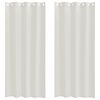 vidaXL Voile Kardin 2 tk cream 245 x 140 cm Pol&uuml;ester