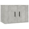 vidaXL seinale kinnitatav telerikapp, betoonhall, 57 x 34,5 x 40 cm
