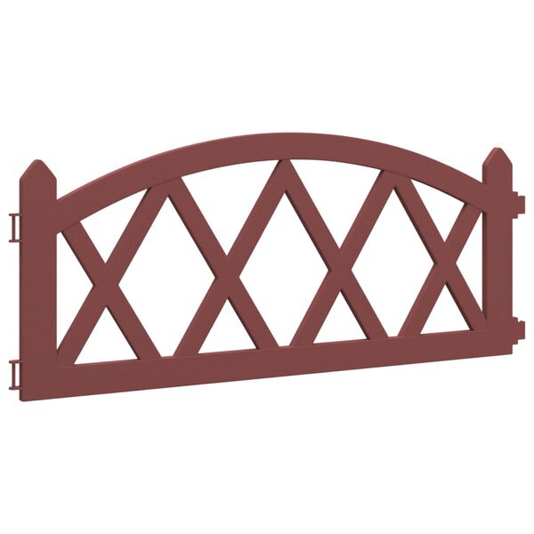 vidaXL murupiirded 17 tk must 10 m PP