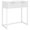 vidaXL konsoollaud, valge, 72 x 35 x 75 cm, teras