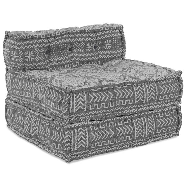 vidaXL Modulaarne diivan 4 pcs Helehall kangas