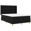 vidaXL Karbi vedrumadrats LED-ribadega peaga Must 140 x 190 cm kangas