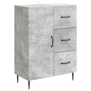 vidaXL K&otilde;ide sahtliga Betoonhall 66 x 34,5 x 89,5 cm Tehispuit