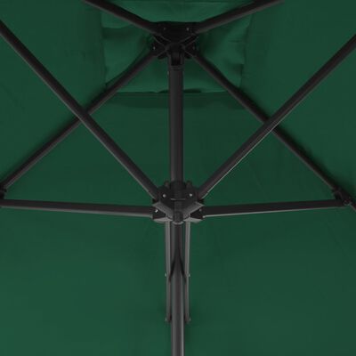 vidaXL päikesevari, teraspostiga, 300 cm, roheline