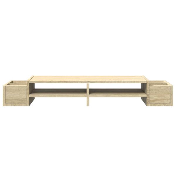 vidaXL hoiuruumiga monitorialus, Sonoma tamm, 100x27x15 cm, tehispuit