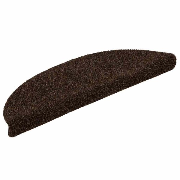 vidaXL isekleepuvad trepimatid, 30 tk, 56 x 17 x 3 cm, pruunid, poolringikujulised