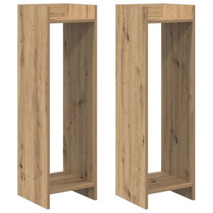 vidaXL Taimede alus K&auml;sit&ouml;&ouml; Tamm 30 x 30 x 100 cm T&ouml;&ouml;deldud puit