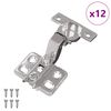 vidaXL Hing 12 pcs Nikkel 26 mm Raud