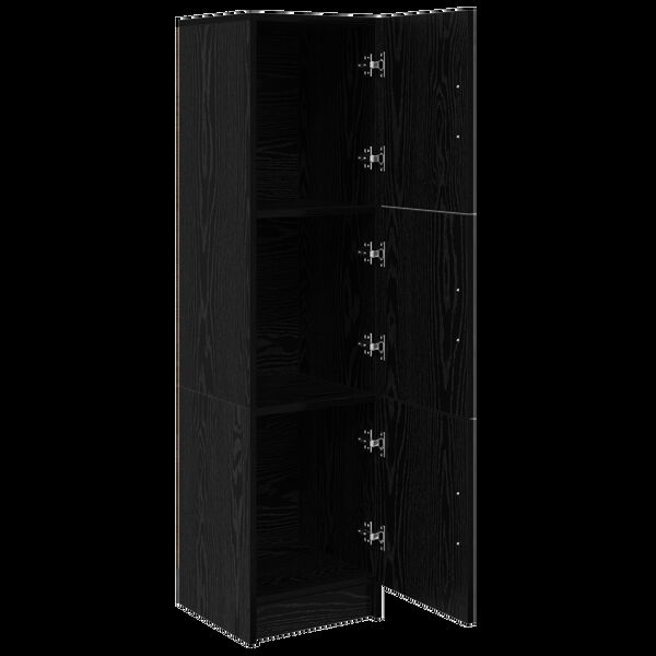 vidaXL K&otilde;rgushein Must tamm 31.5 x 32 x 122.5 cm