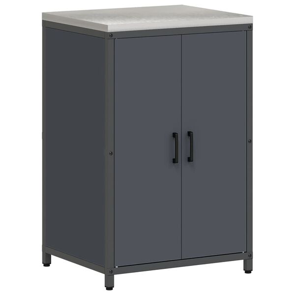 vidaXL K&ouml;&ouml;givarude s&auml;ilitamine uksega Antratsiit 60 x 50 x 92 cm Teras