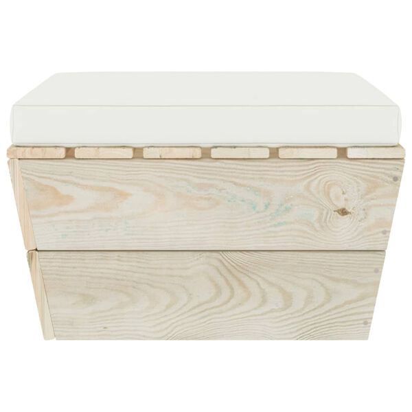 vidaXL kaubaalustest aiatumba padjaga immutatud kuusepuit