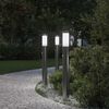 vidaXL anduriga pollarvalgustid 3 tk 80 cm roostevabast terasest IP44