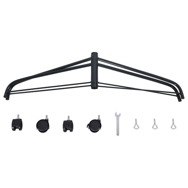 vidaXL ratastega j&otilde;ulupuu alus 77x71x25 cm